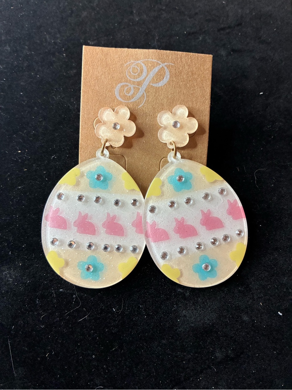 Plunder Easter Women’s Spring Floral Drop Earrings NWT - Picture 4 of 11